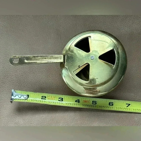 Vintage Small Brass Chafing Dish Warmer - Picture 5 of 6